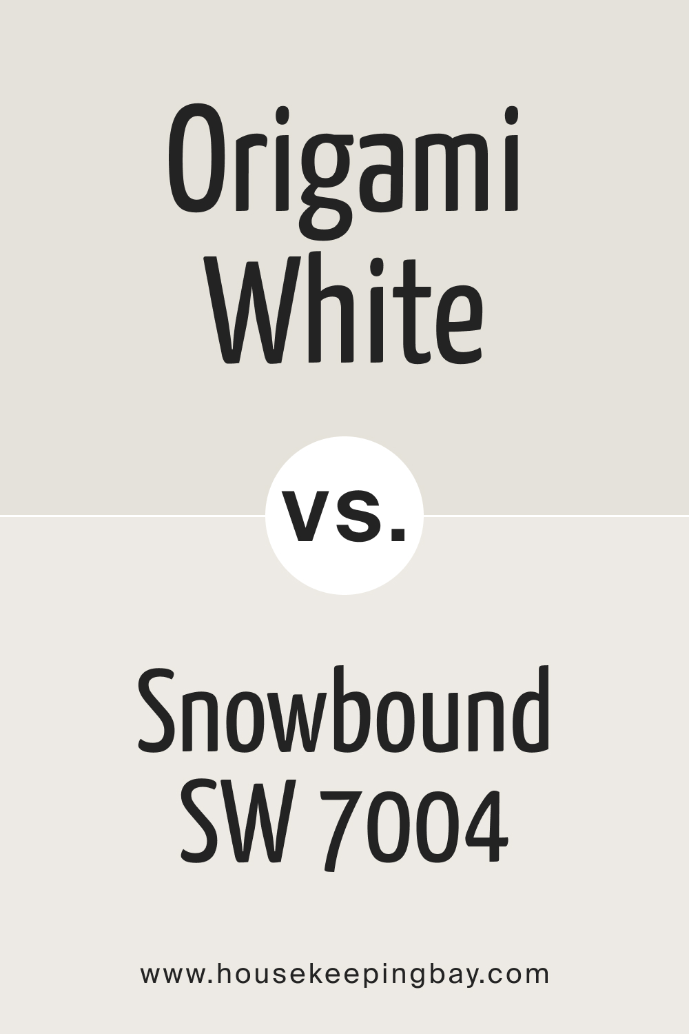 Origami White SW 7636 vs Snowbound SW 7004