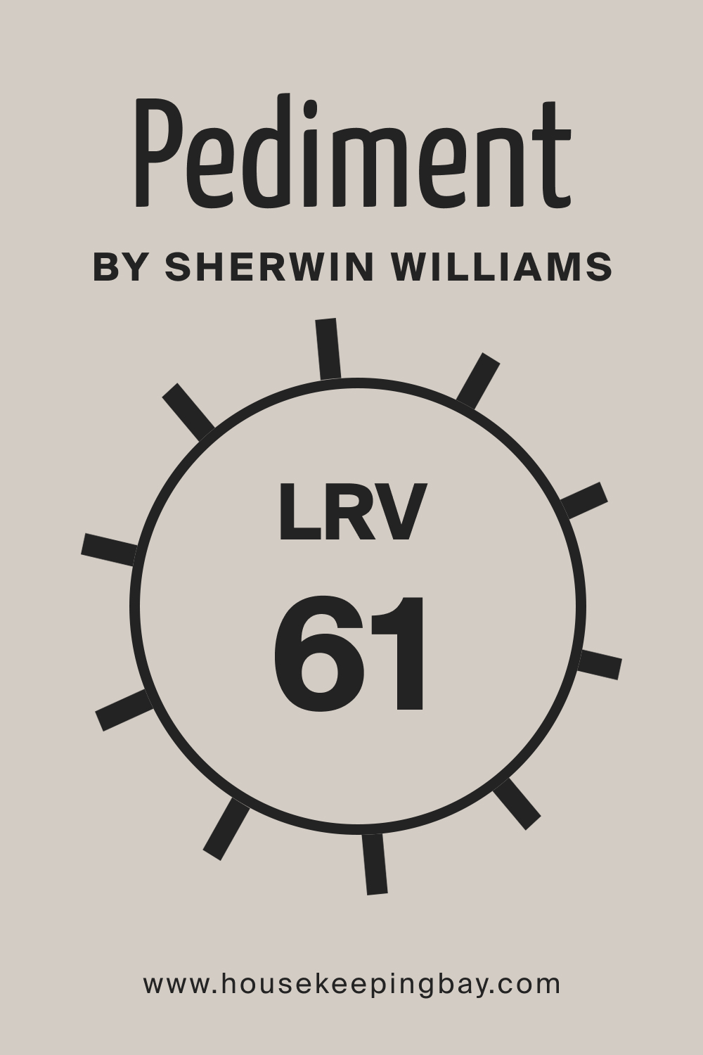 Pediment SW 7634 by Sherwin Williams. LRV 61