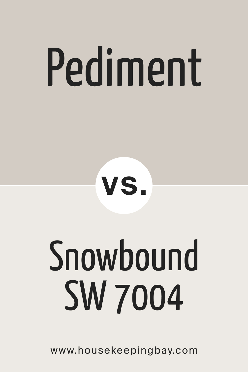 Pediment SW 7634 vs Snowbound SW 7004
