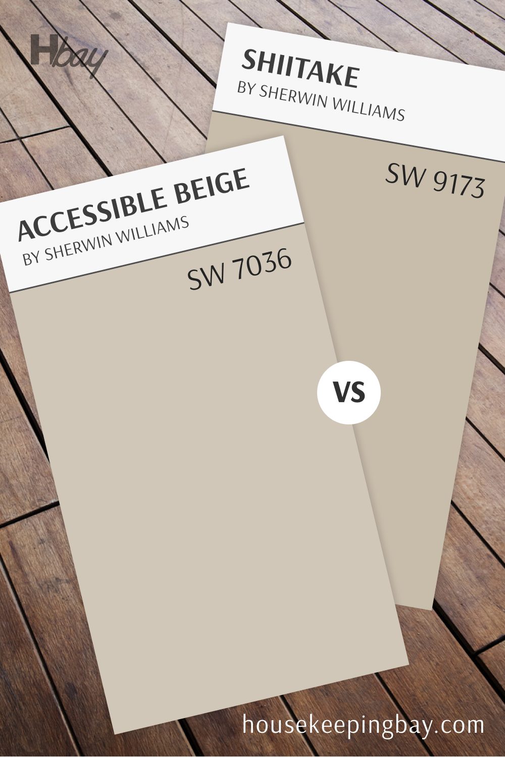 SW Shiitake SW 9173 vs Accessible Beige SW 7036