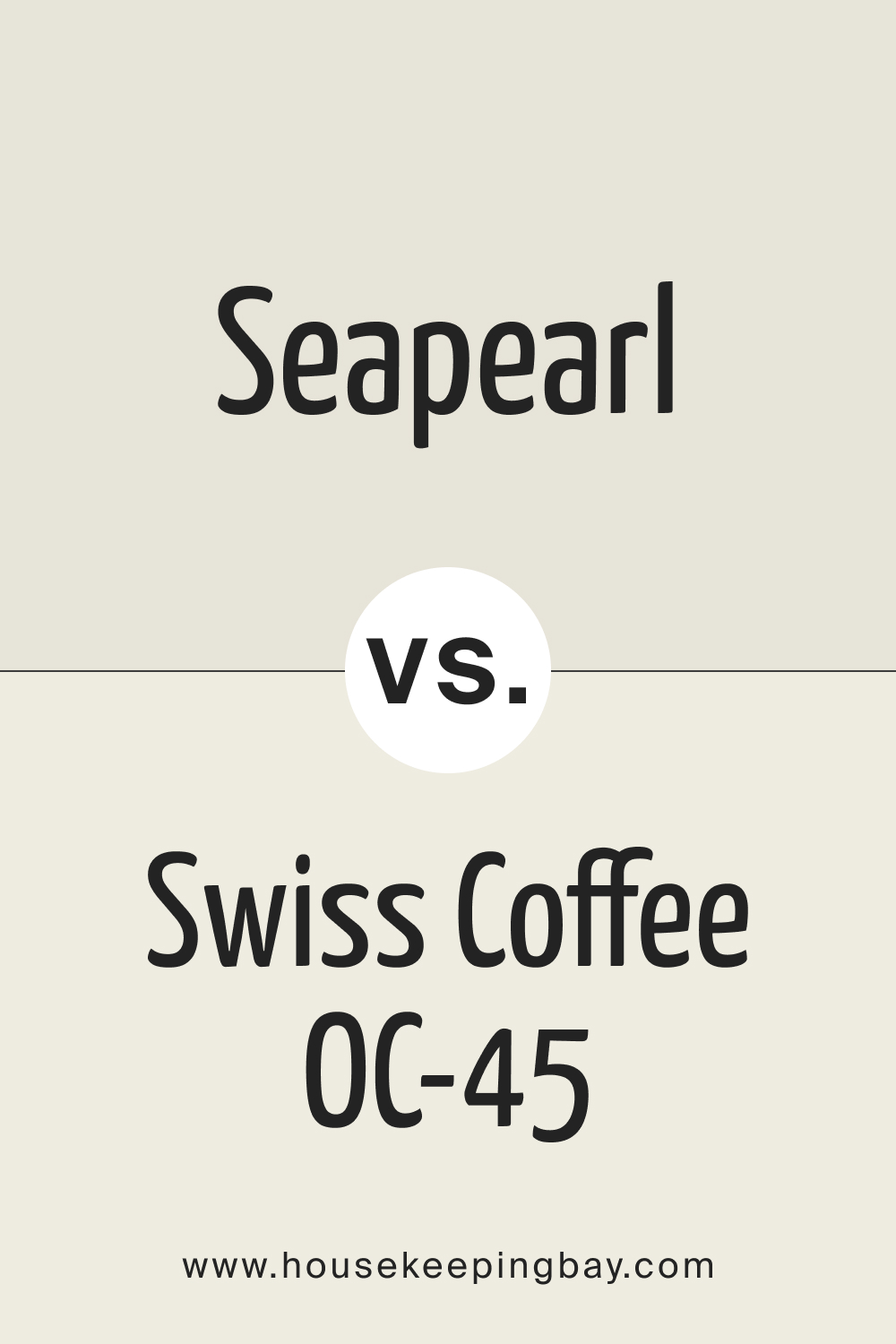 Seapearl vs Swiss Coffee OC 45