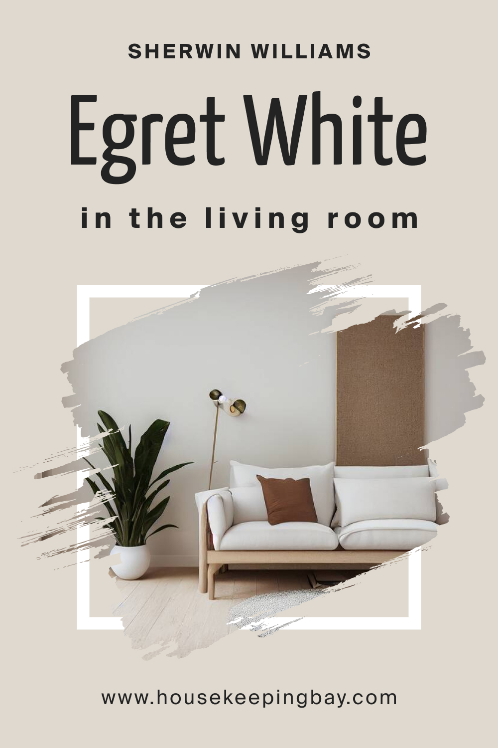 Sherwin Williams. Egret White SW 7570 In the Living Room