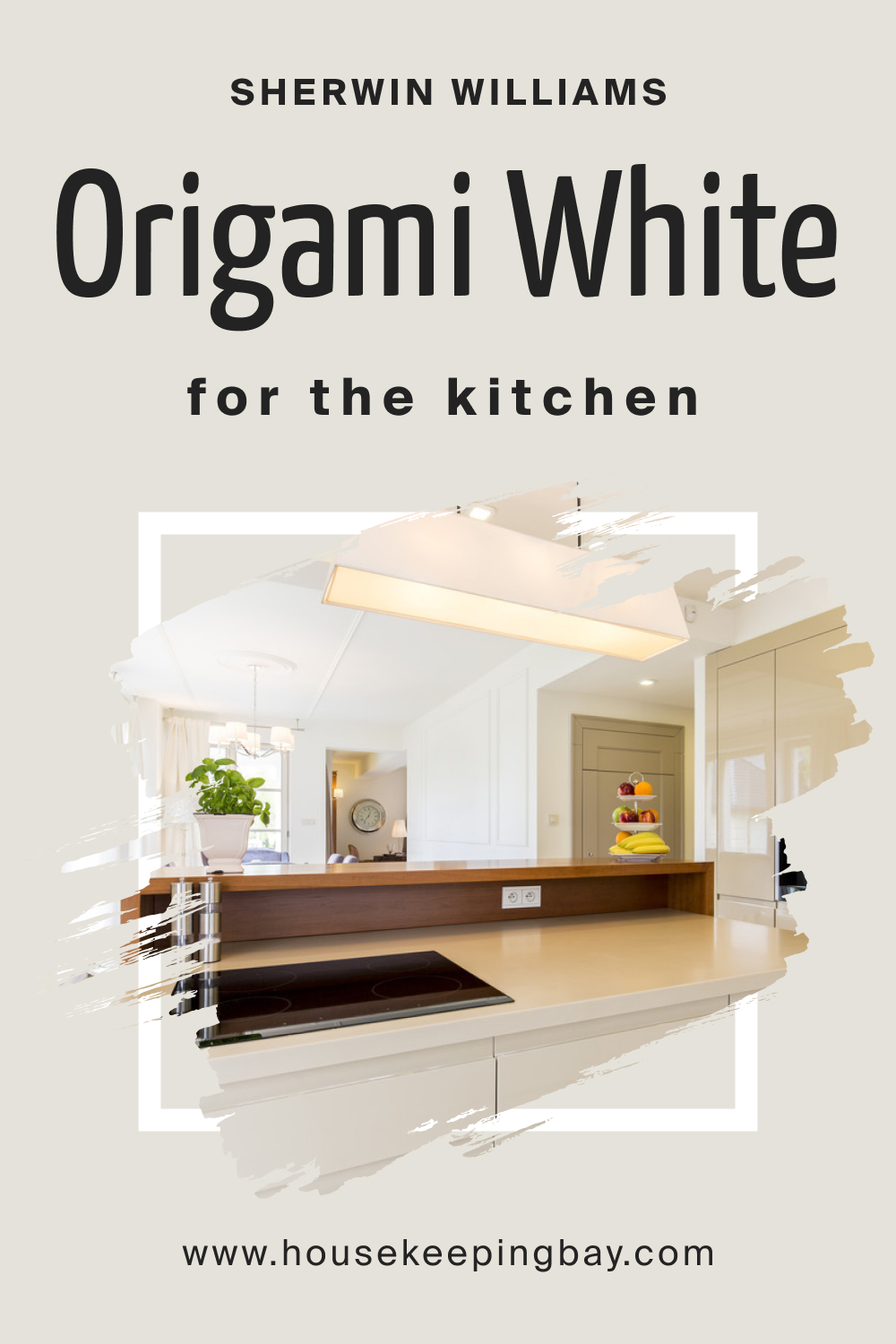 Sherwin Williams. Origami White SW 7636 For the Kitchen