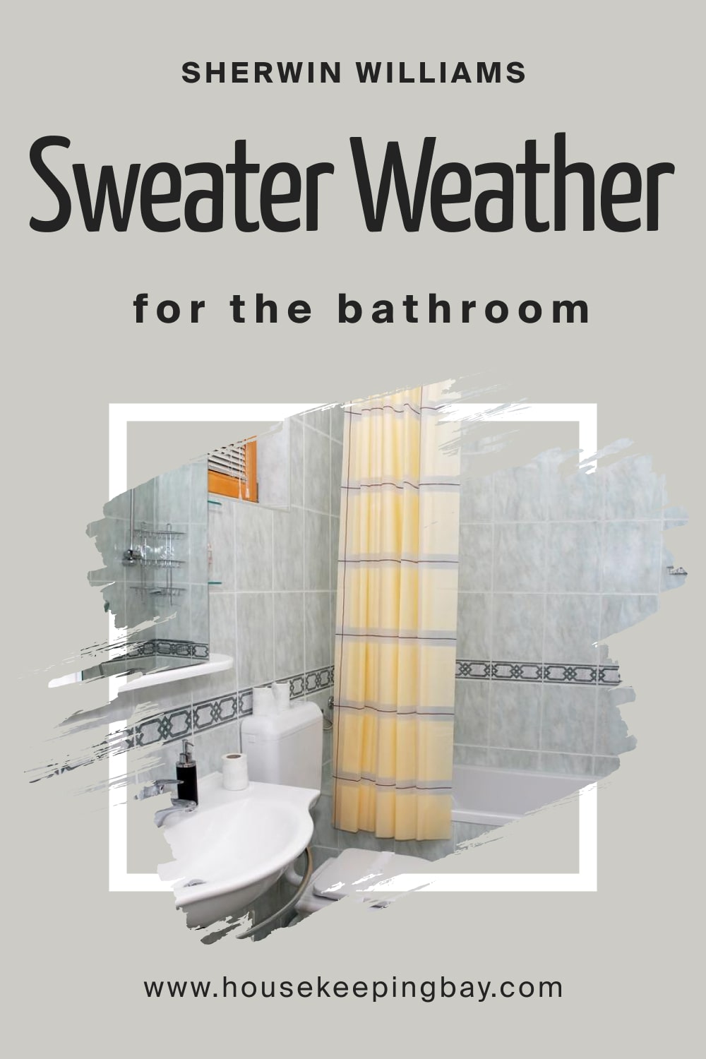 Sherwin Williams. Sweater Weather SW 9548 in the Bathroom