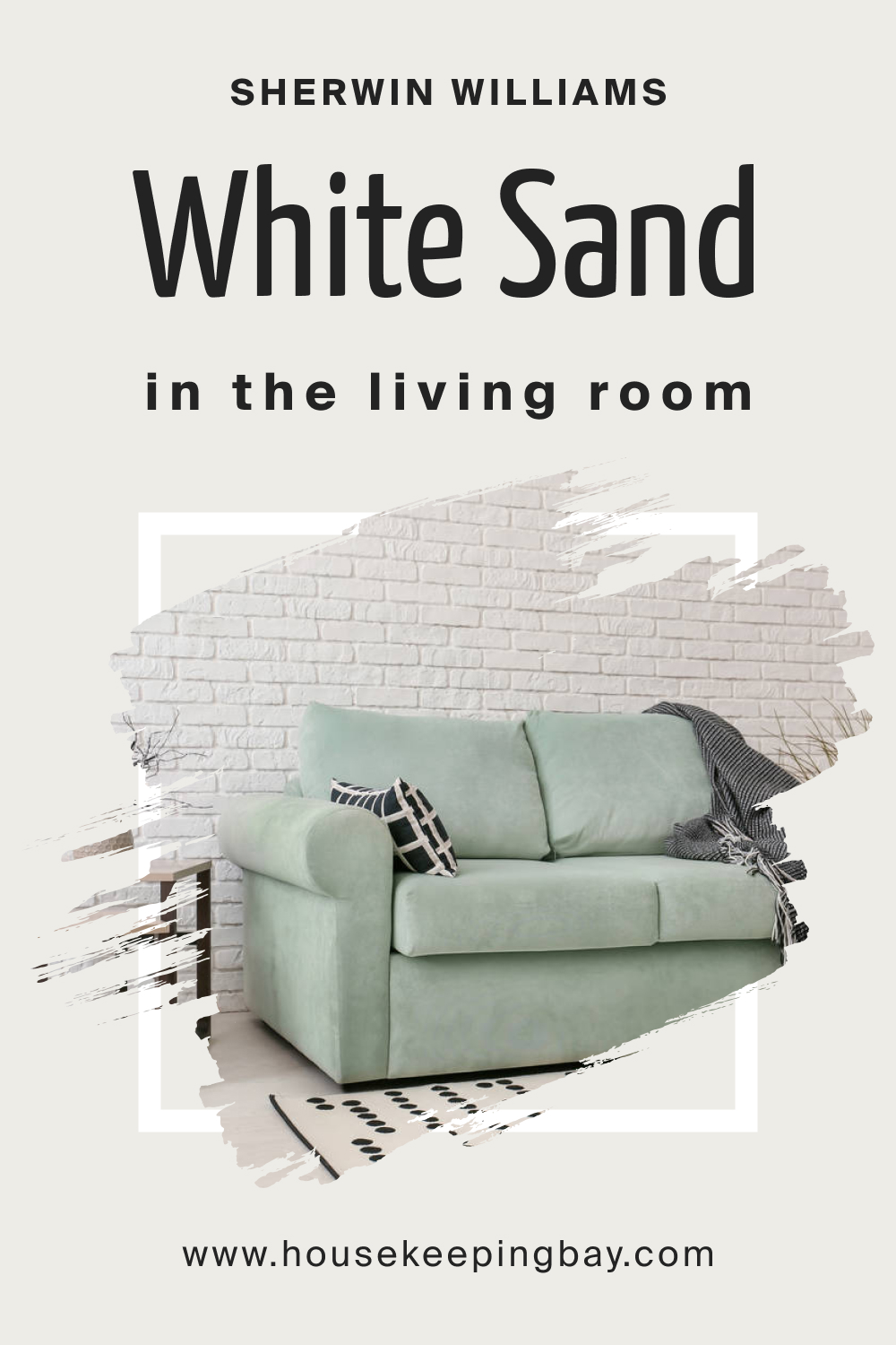 Sherwin Williams. White Sand SW 9582 In the Living Room