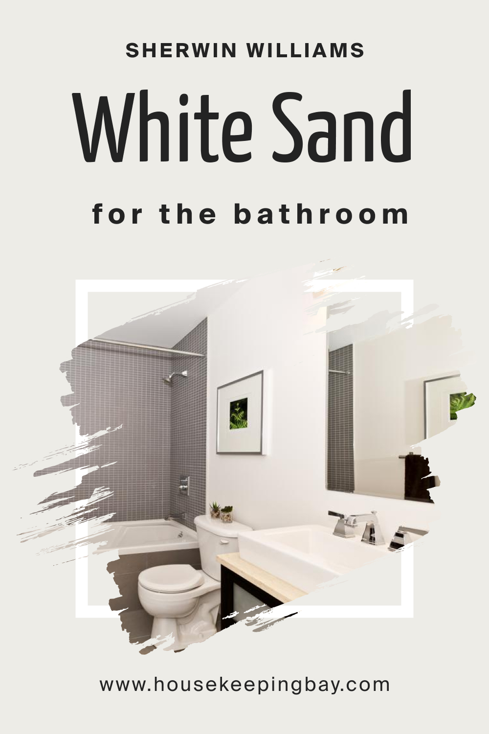 Sherwin Williams. White Sand SW 9582in the Bathroom