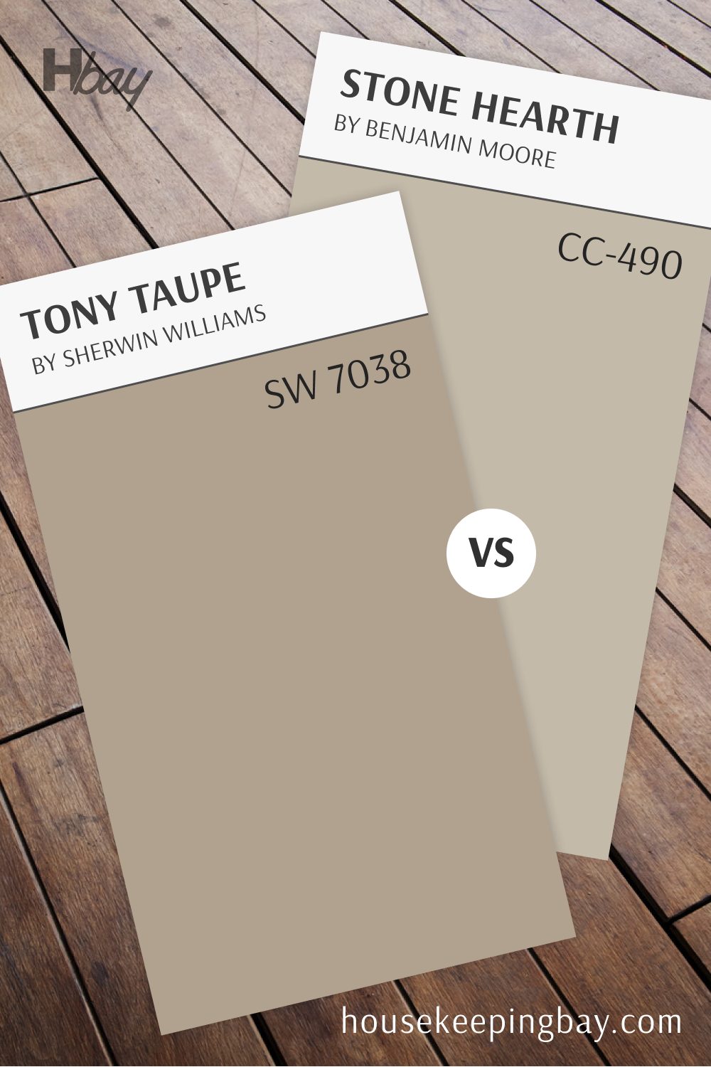 Tony Taupe (SW 7038) vs Stone Hearth (984)