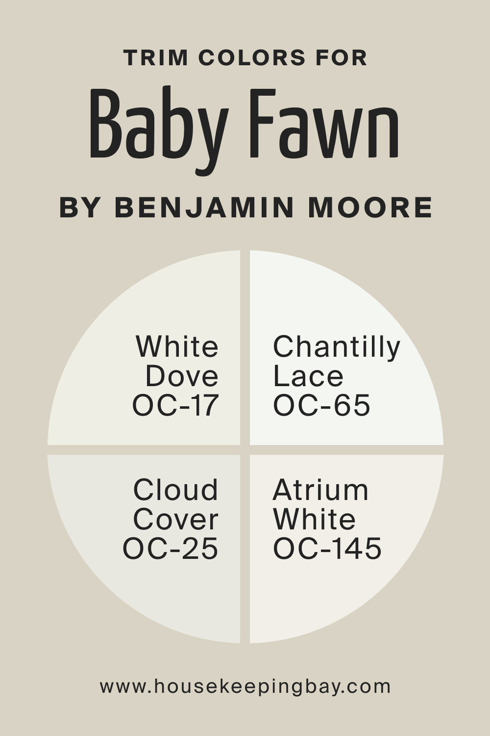 Trim Color for Baby Fawn OC 15 by Benjamin Moore