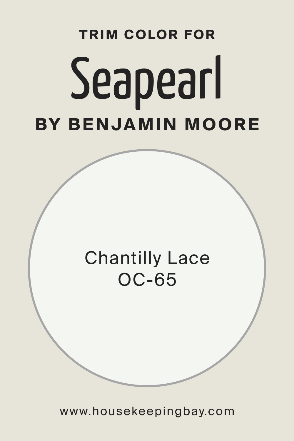 Trim Color for Seapearl OC 19 by Benjamin Moore