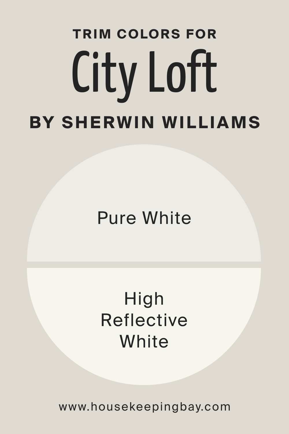Trim Colors for City Loft SW 7631 by Sherwin Williams