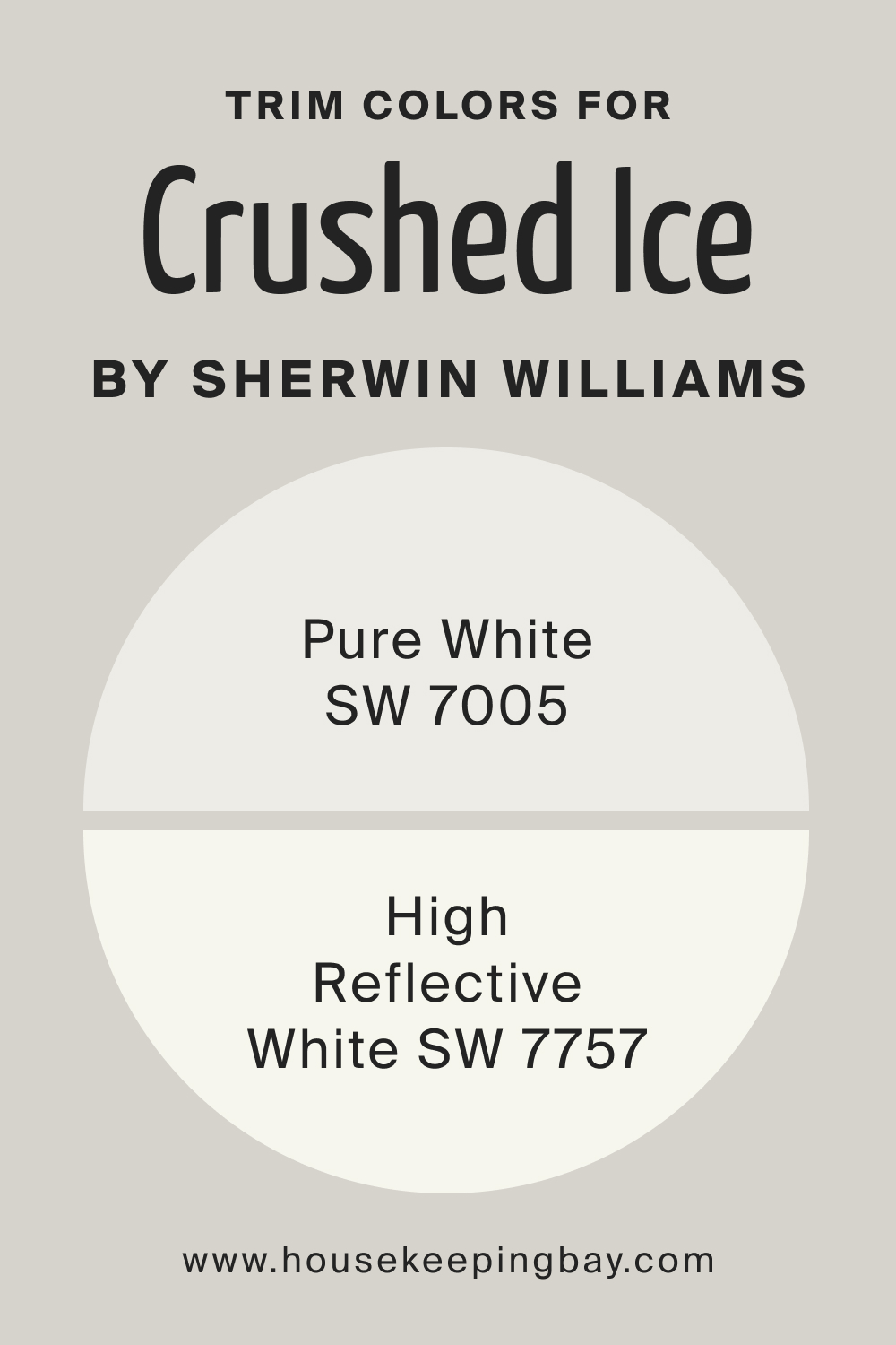 Trim Colors for Crushed Ice SW 7647 by Sherwin Williams