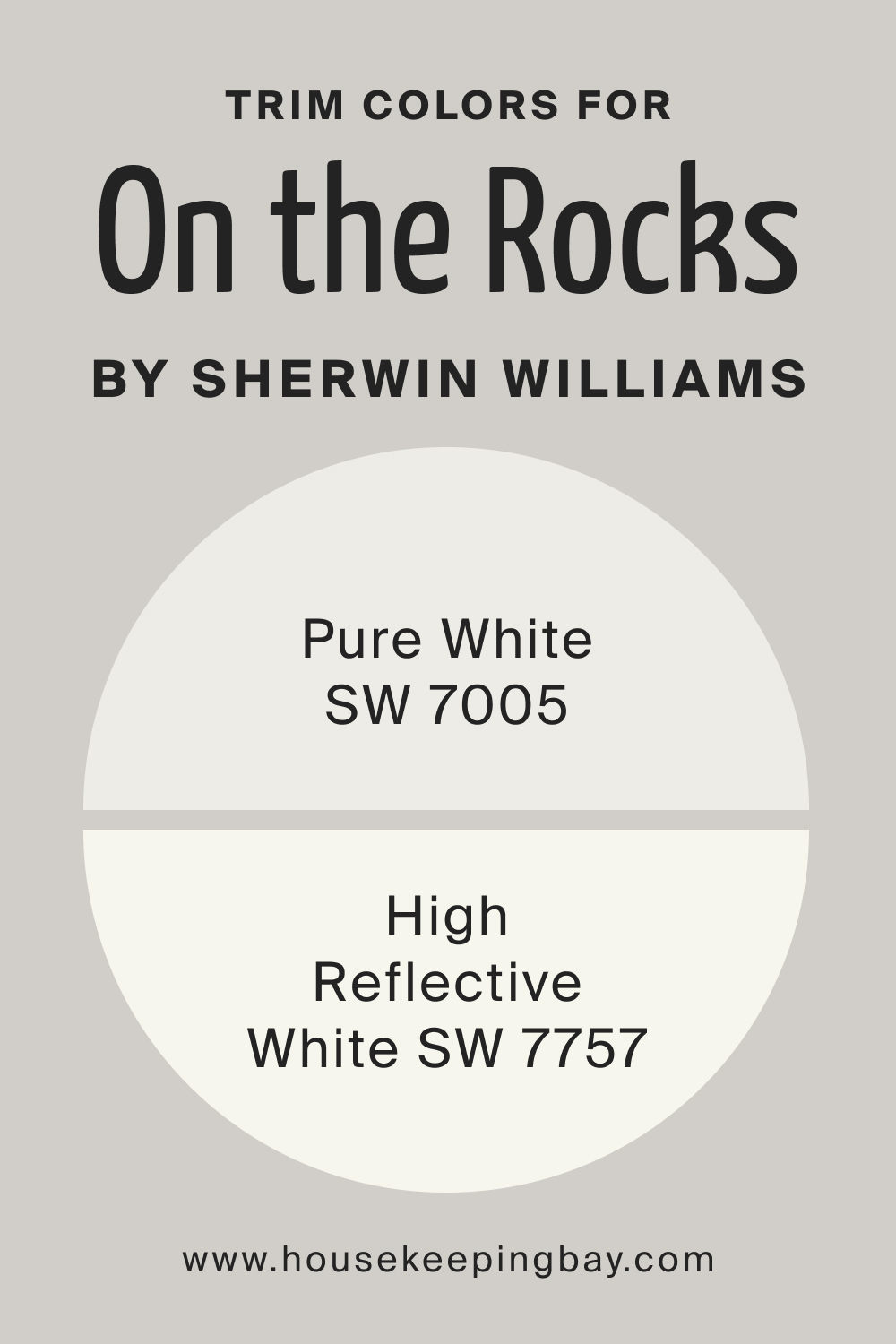 Trim Colors for On the Rocks SW 7671 by Sherwin Williams