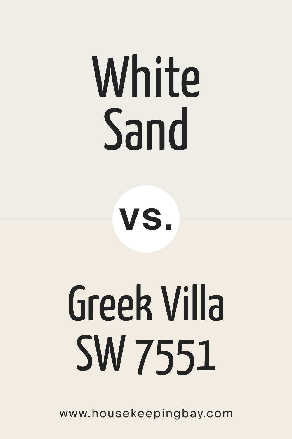 White Sand SW 9582 vs Greek Villa SW 7551