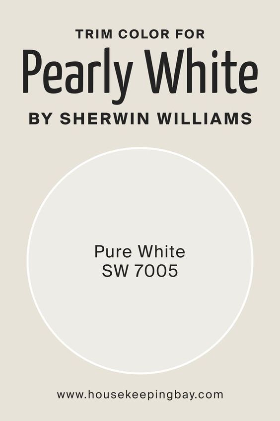 Best Trim Colors for Pearly White SW 7009 by Sherwin Williams