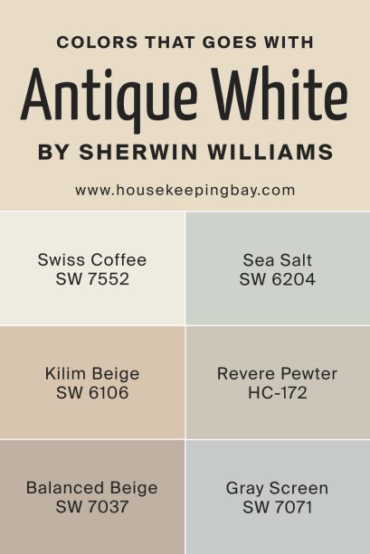 Antique White SW 6119 Paint Color by Sherwin-Williams