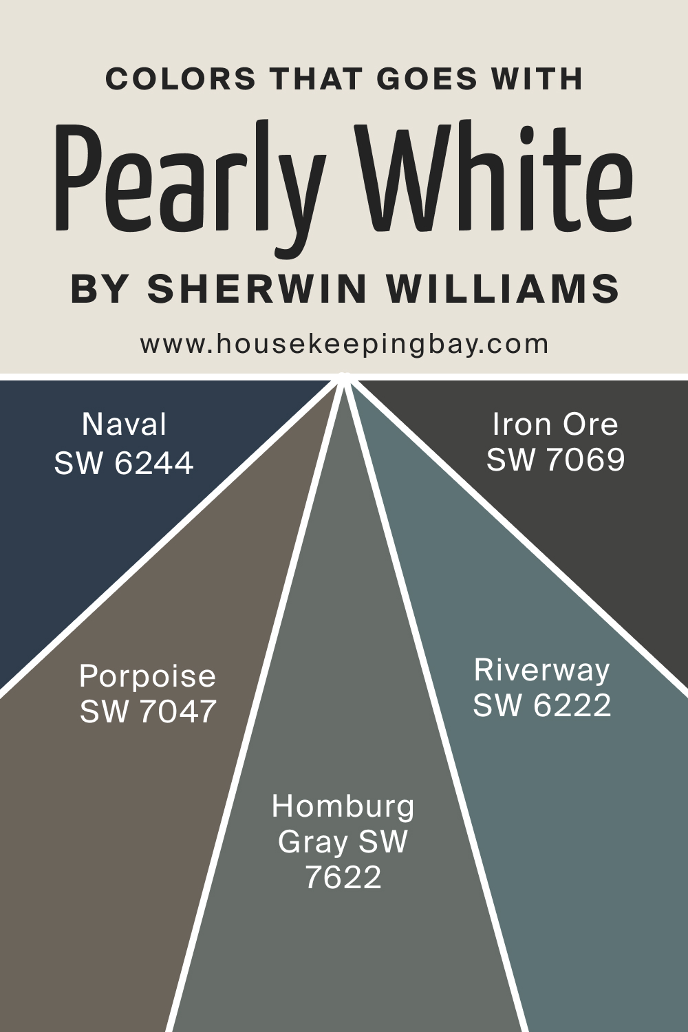 Colors that goes with SW Pearly White by Sherwin Williams
