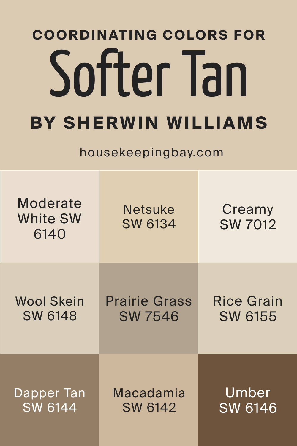 Coordinating Colors for SW Antique White by Sherwin Williams