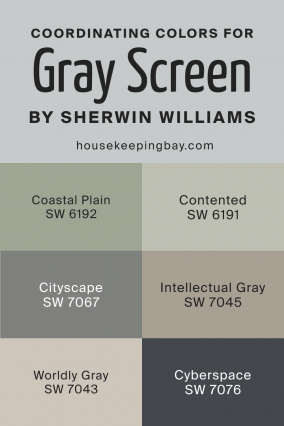 Gray Screen SW 7071 Paint Color by Sherwin Williams