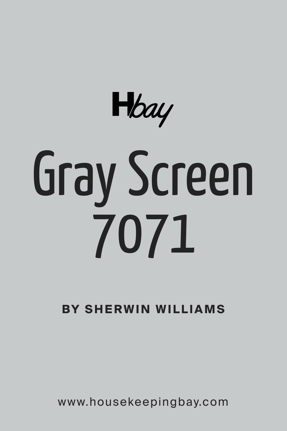 Gray Screen SW 7071 Paint Color