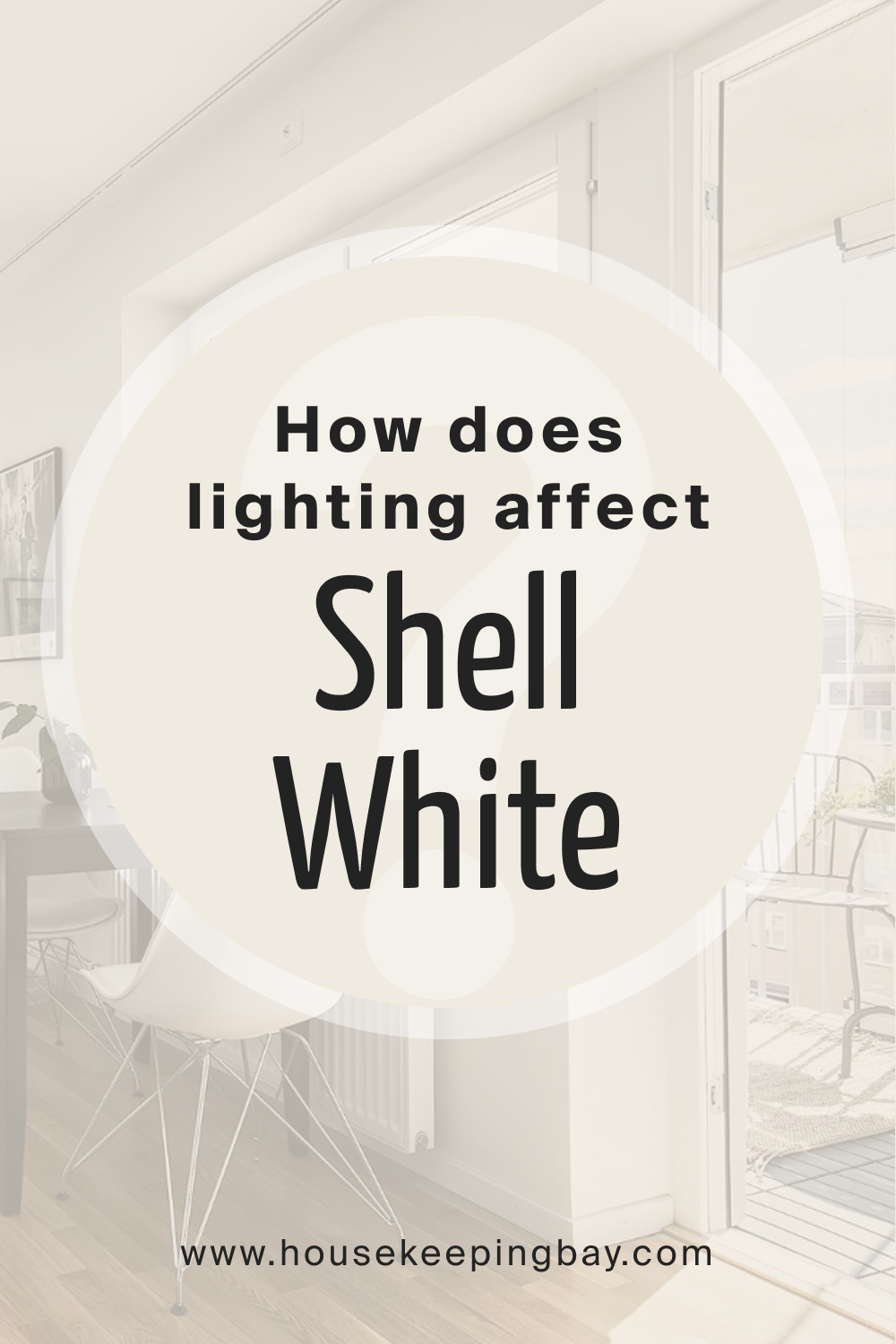 How does lighting affect SW Shell White
