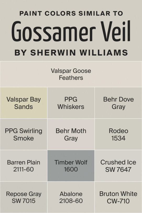 Gossamer Veil SW 9165 Paint Color by SherwinWilliams