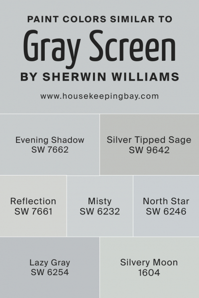 Gray Screen SW 7071 Paint Color by Sherwin Williams