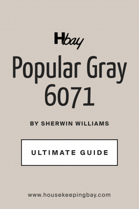 Popular Gray SW 6071 Paint Color by Sherwin-Williams