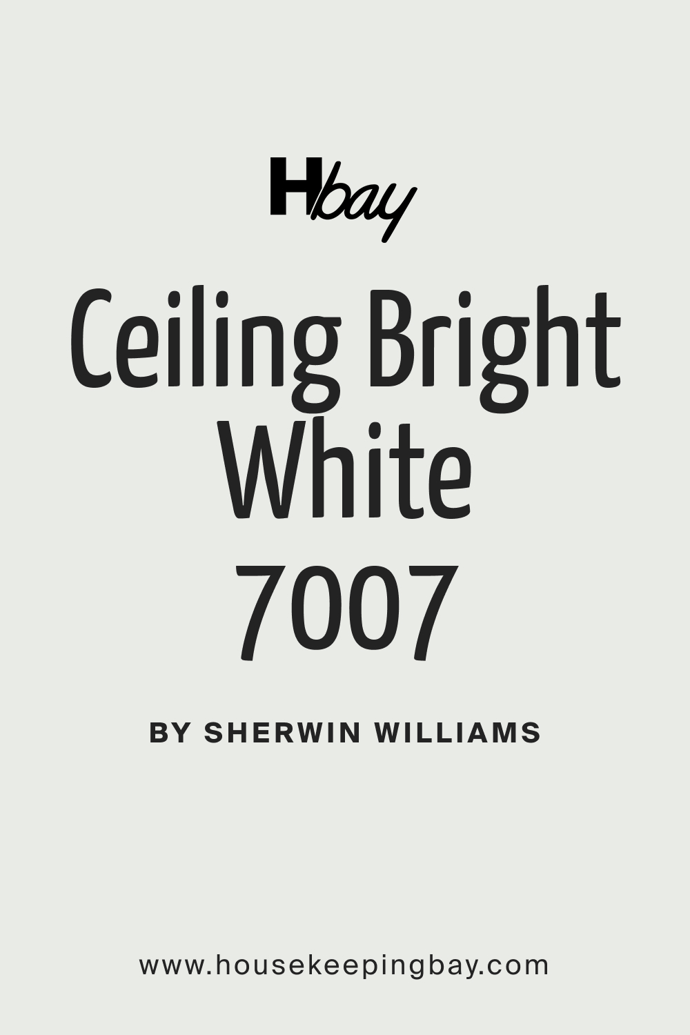 SW 7007 Ceiling Bright White Paint Color by Sherwin Williams