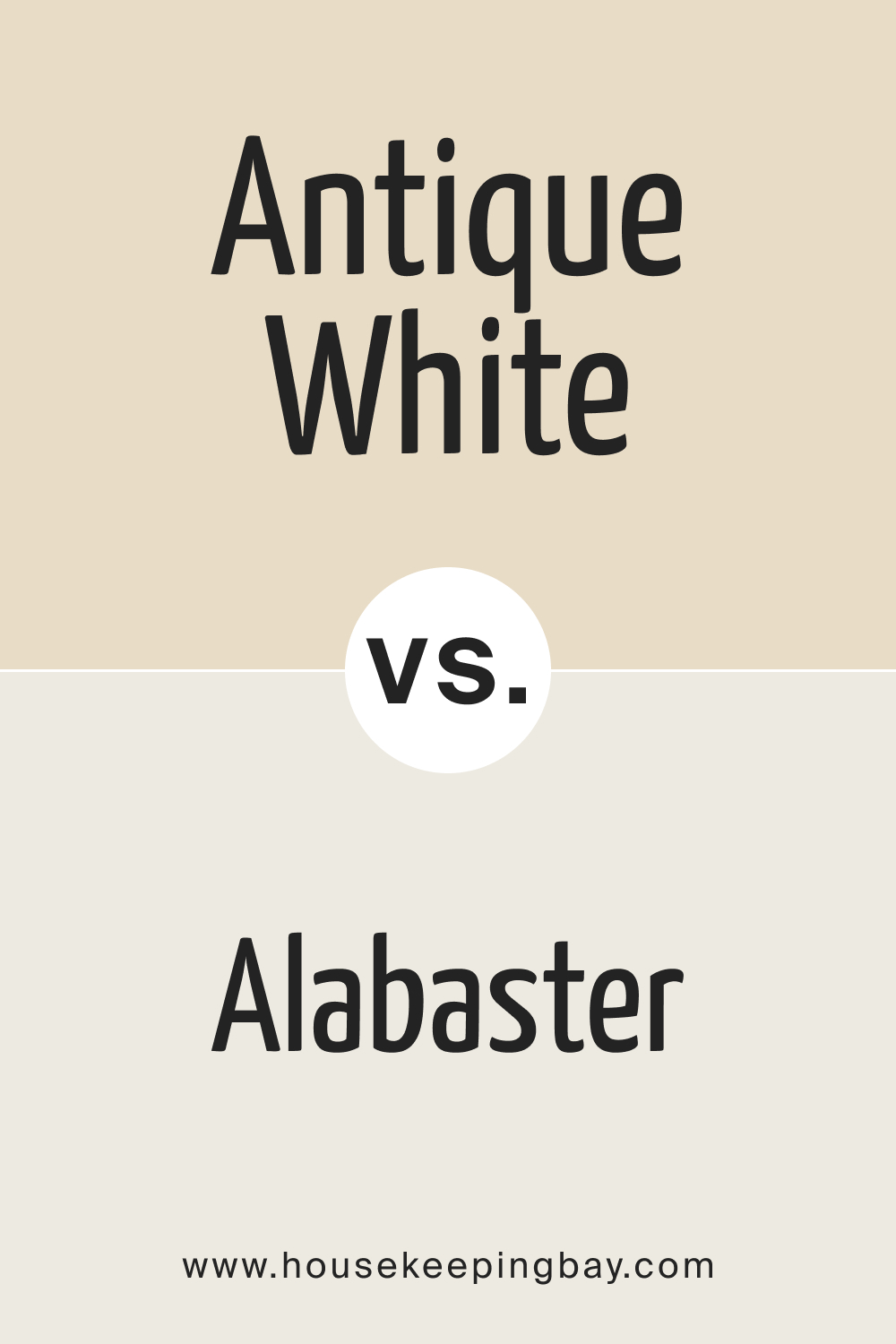 SW Antique White vs Alabaster