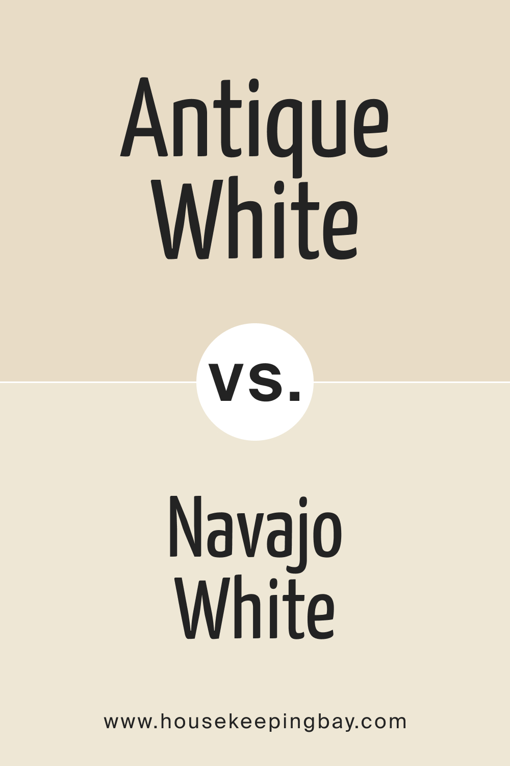 SW Antique White vs BM Navajo White