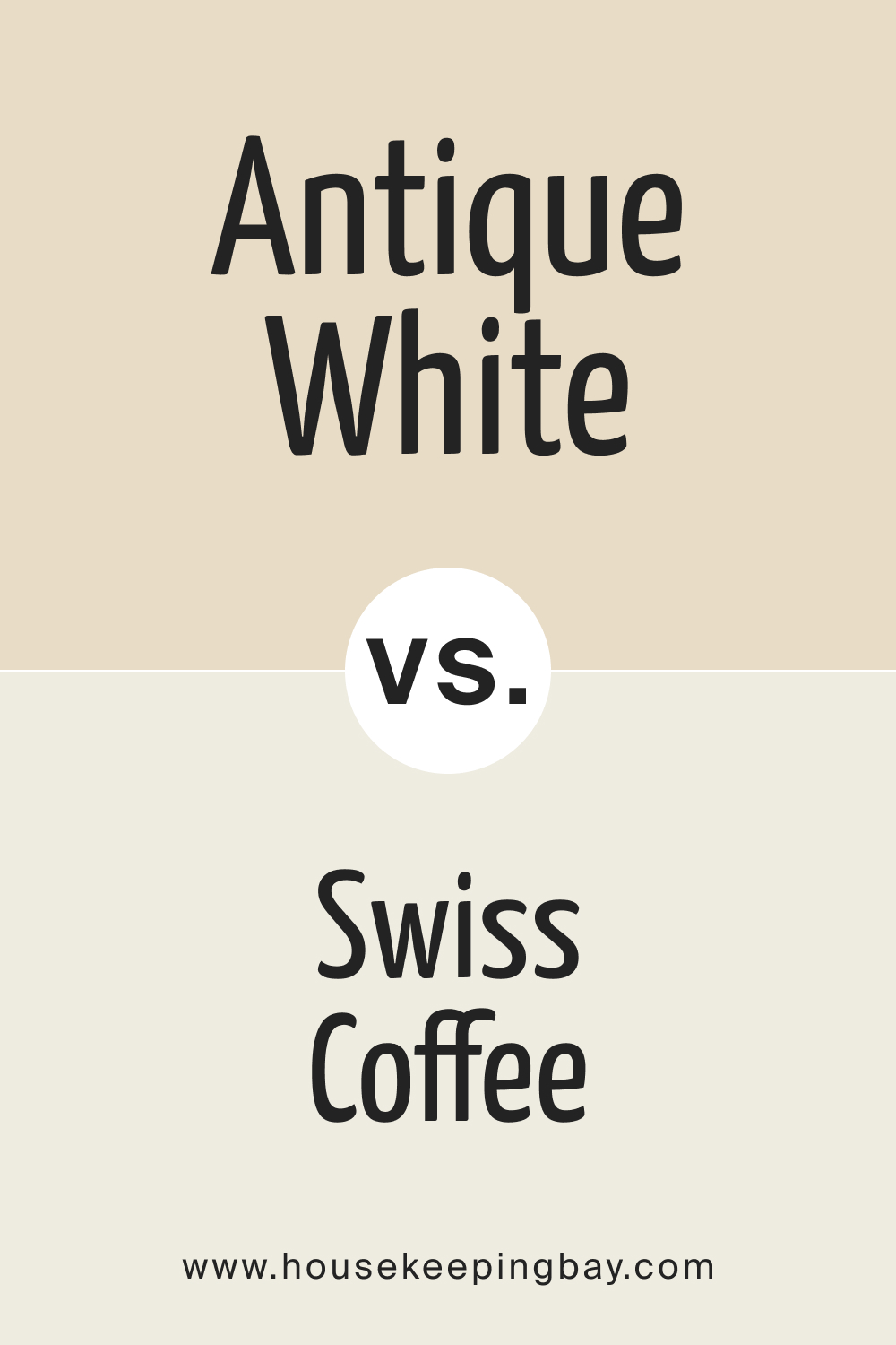 SW Antique White vs BM Swiss Coffee