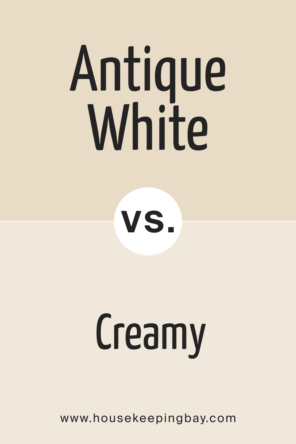 SW Antique White vs Creamy