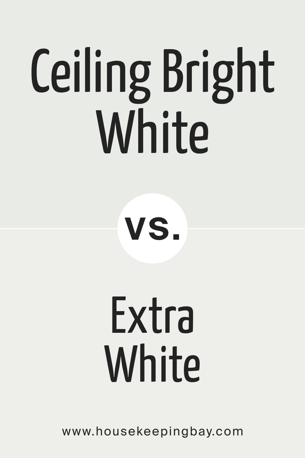 SW Ceiling Bright White vs Extra White