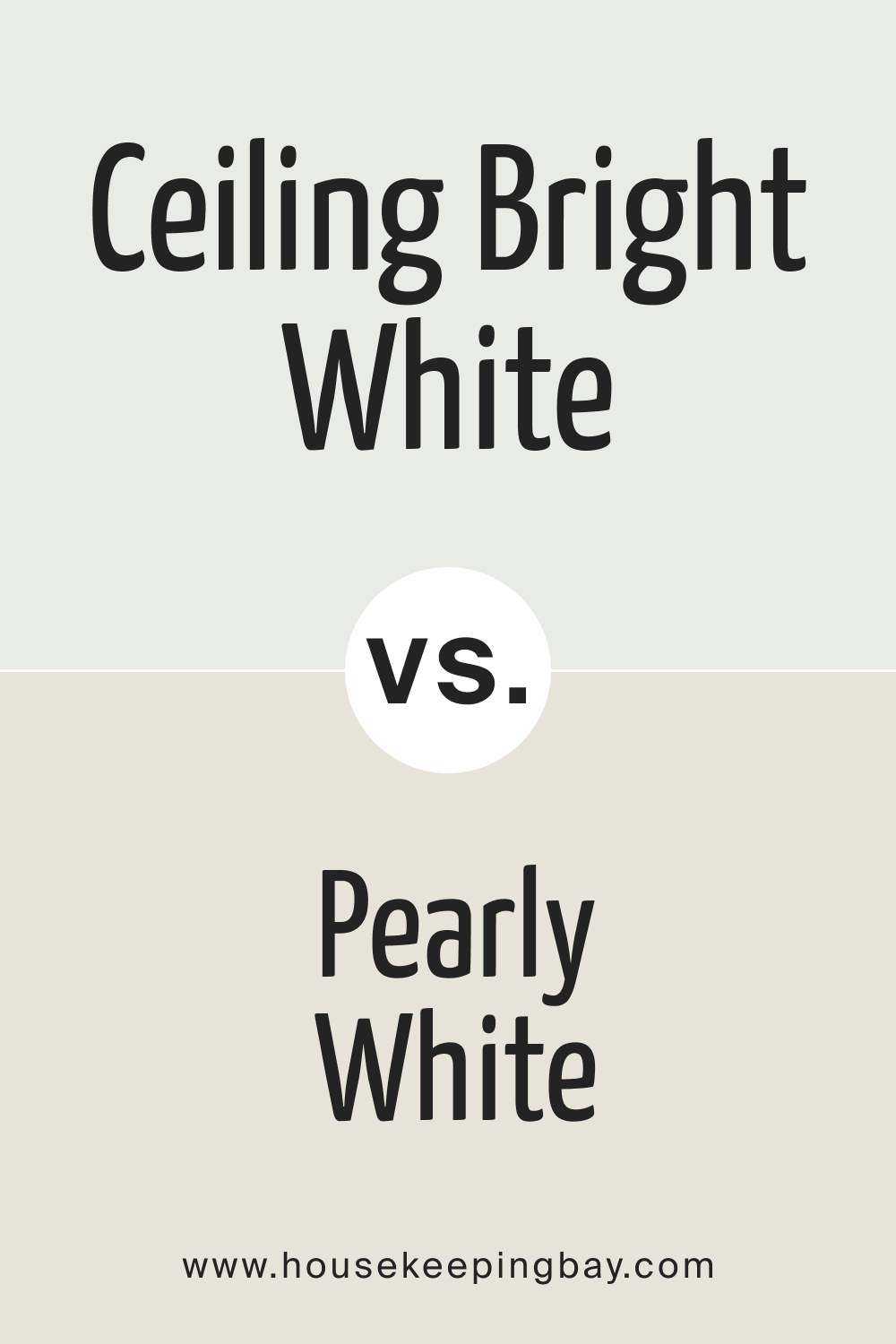 SW Ceiling Bright White vs Pearly White SW 7009