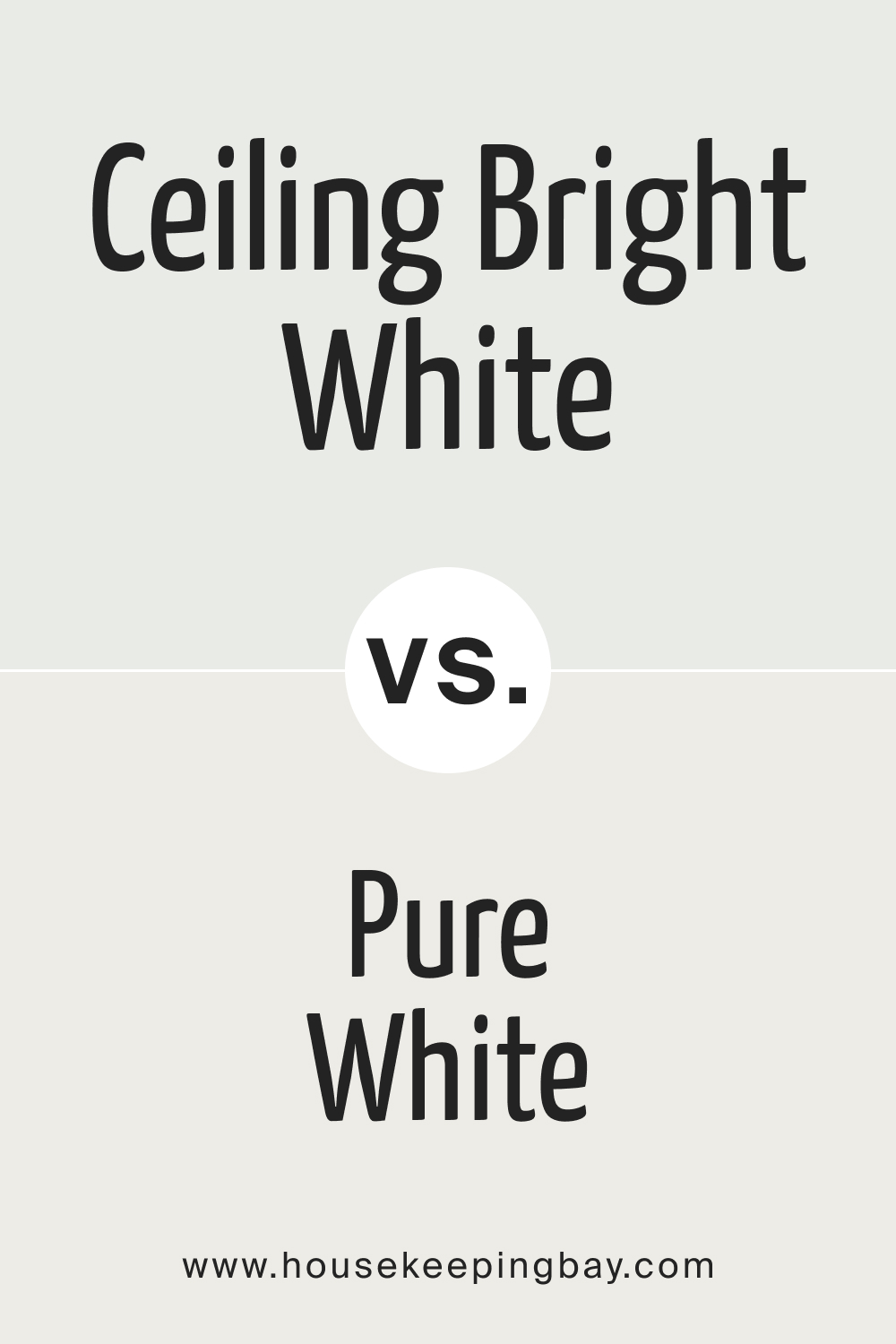 SW Ceiling Bright White vs Pure White