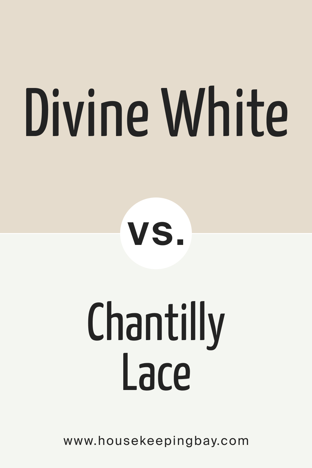 SW Divine White vs Chantilly Lace