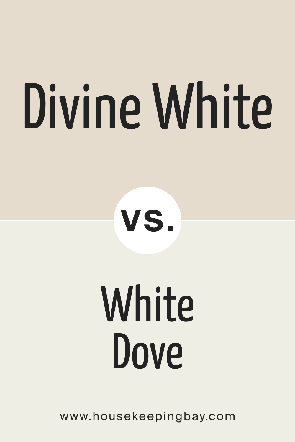 SW Divine White vs White Dove