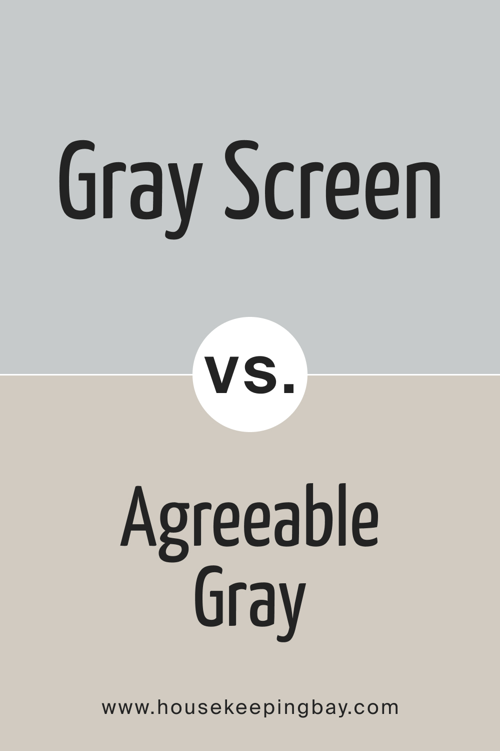 SW Gray Screen vs Agreeable Gray