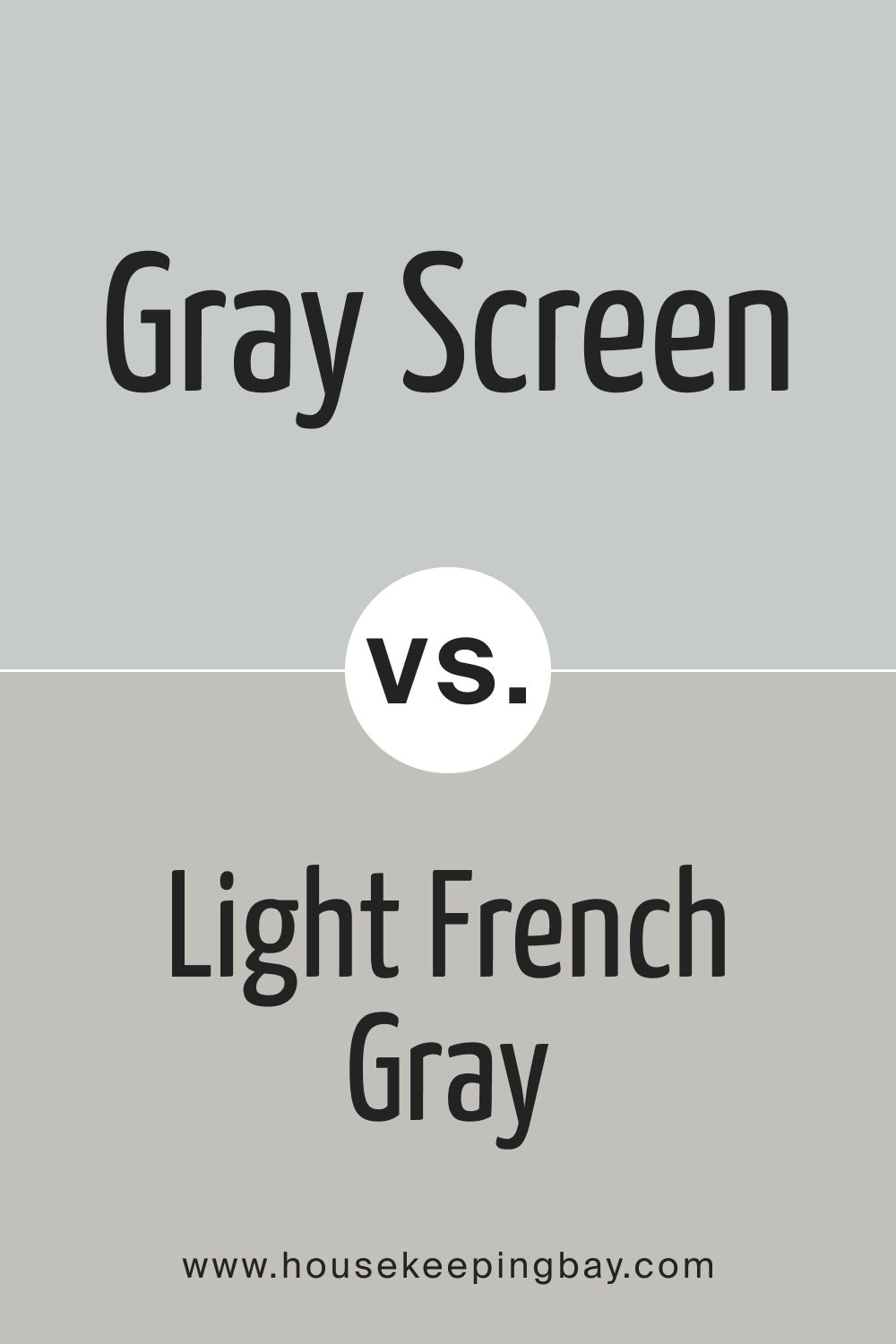SW Gray Screen vs Light French Gray