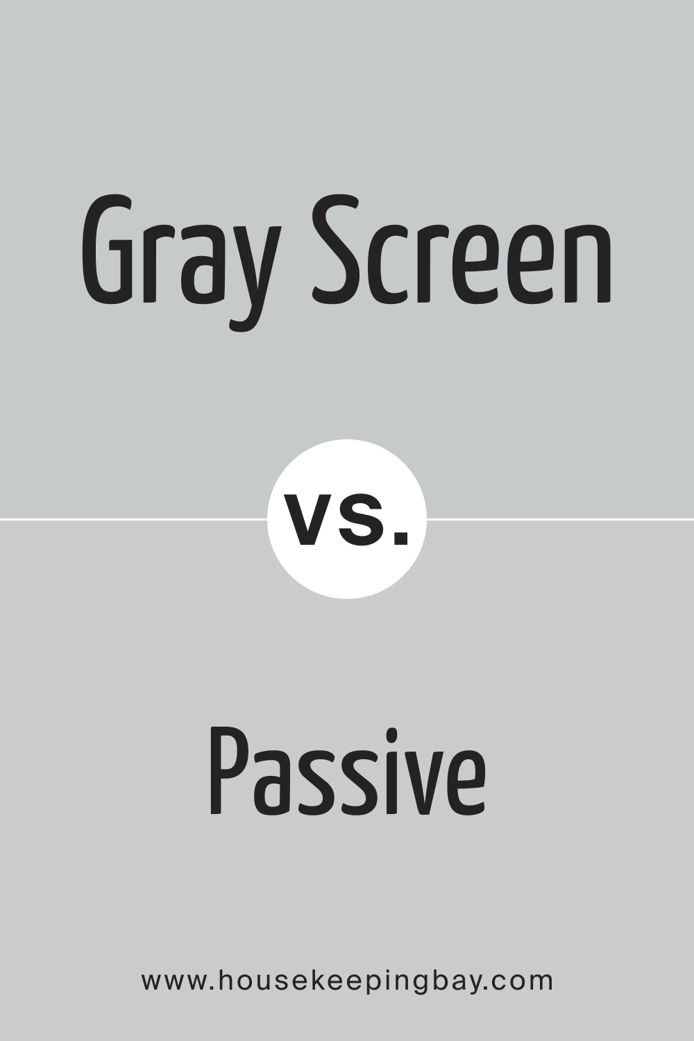 SW Gray Screen vs Passive