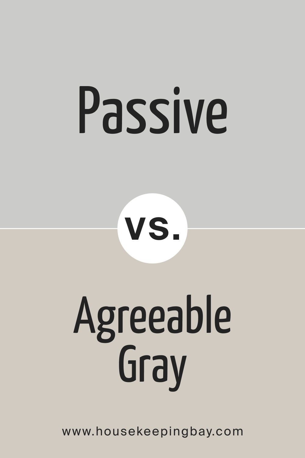 SW Passive vs Agreeable Gray