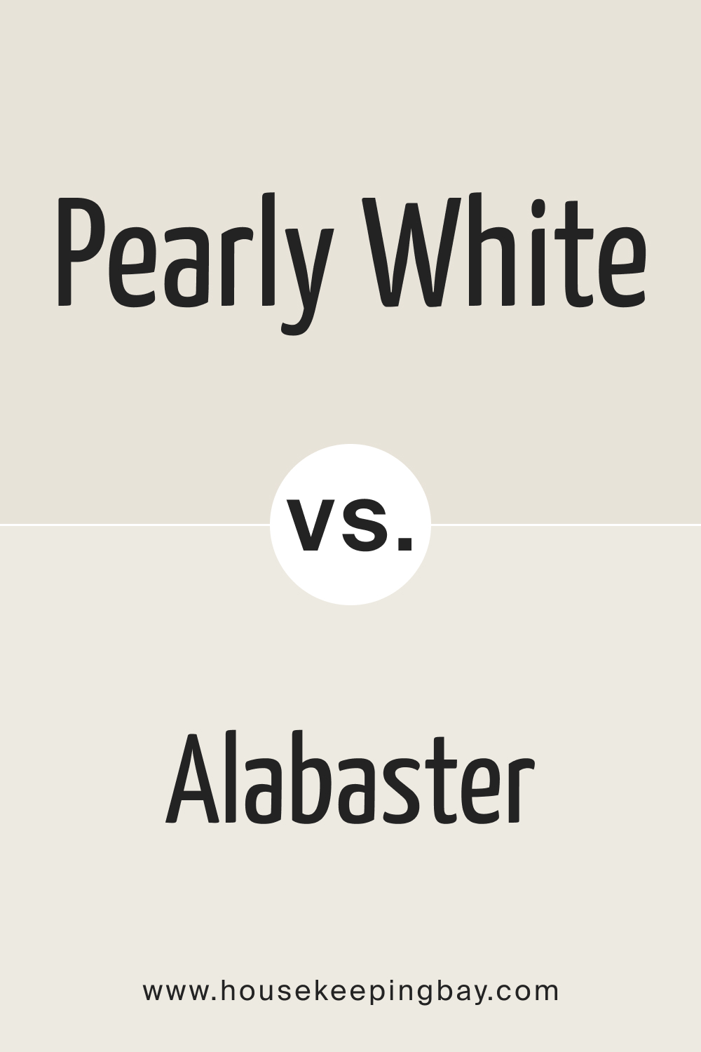 SW Pearly White vs Alabaster