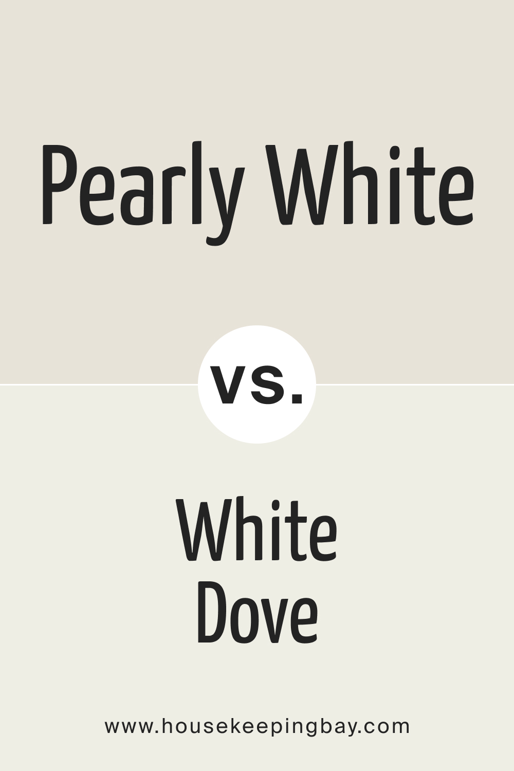 SW Pearly White vs White Dove