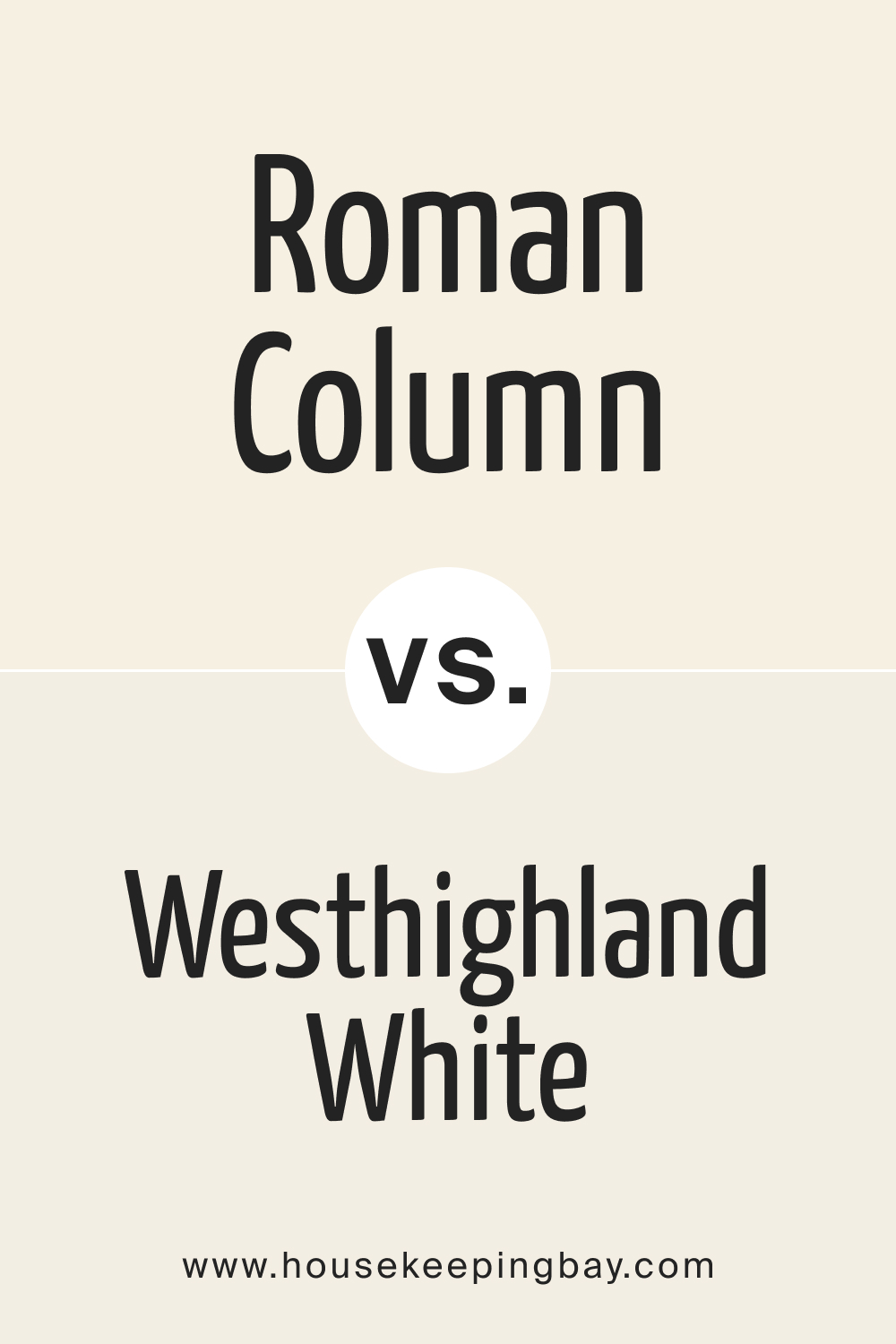 SW Roman Column vs Westhighland White
