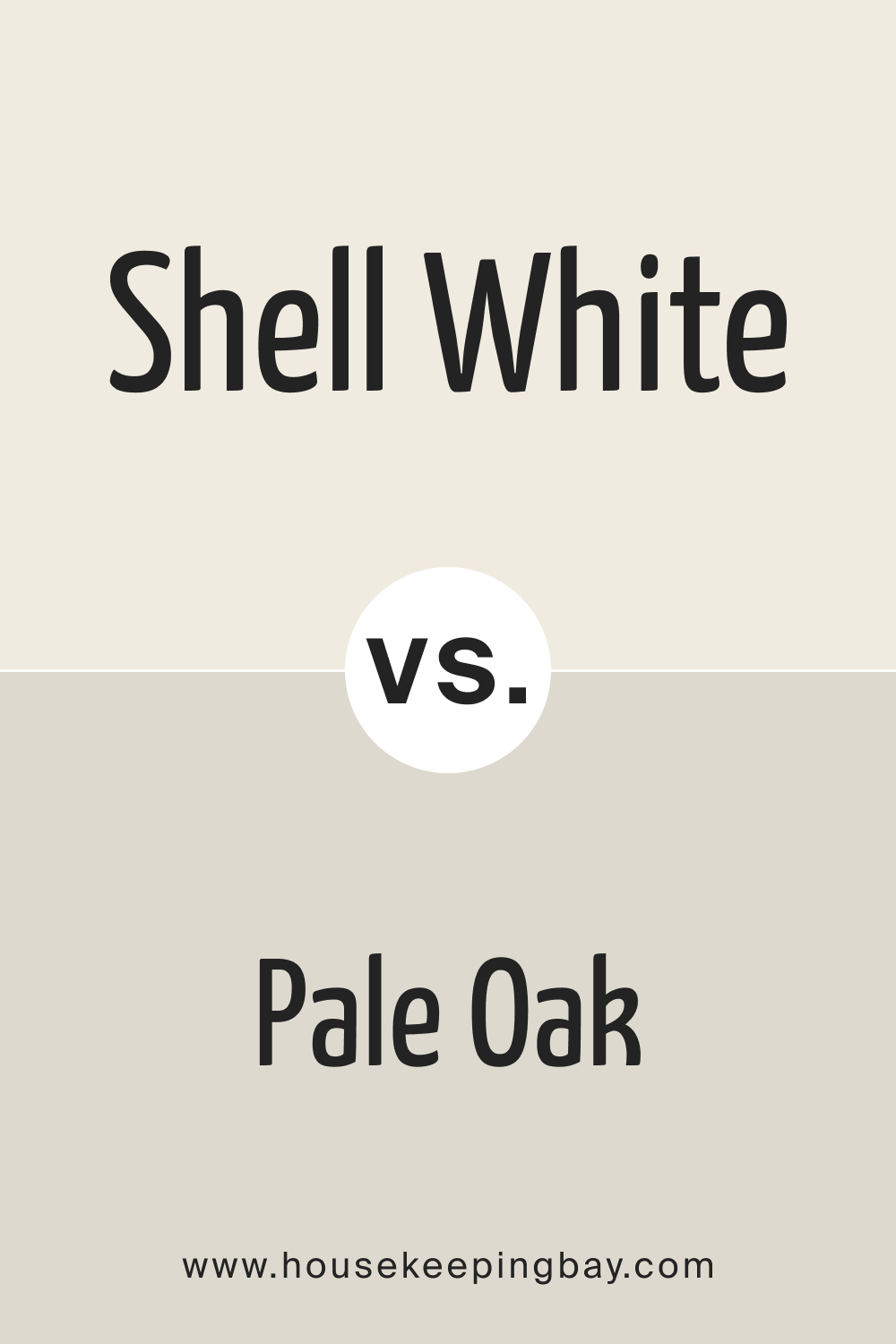 SW Shell White vs Pale Oak