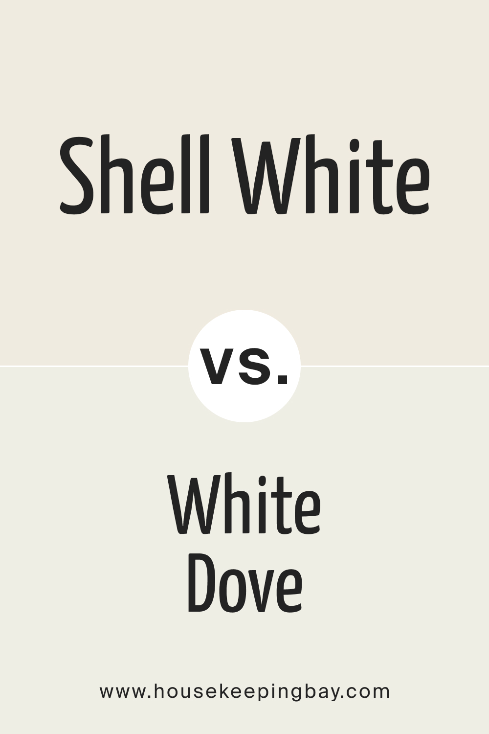 SW Shell White vs White Dove