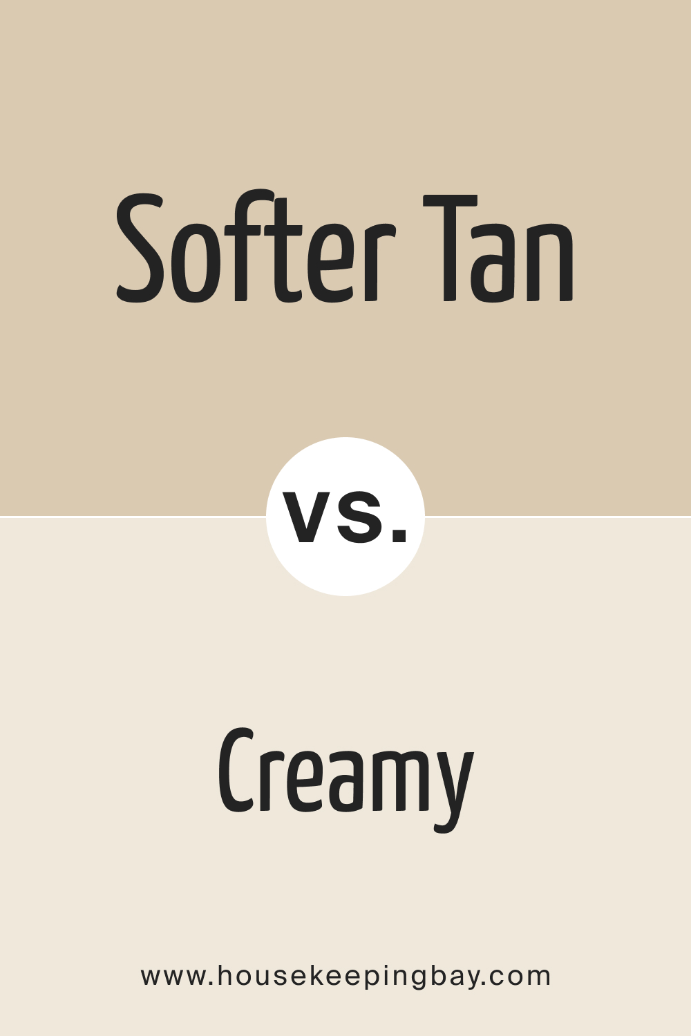 SW Softer Tan vs Creamy