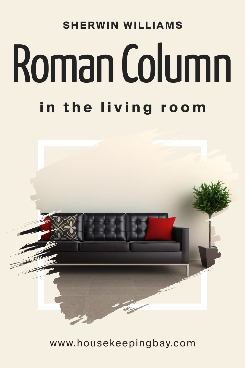 Sherwin Williams. SW Roman Column In the Living Room