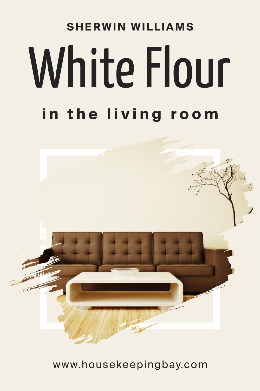 Sherwin Williams. SW White Flour In the Living Room