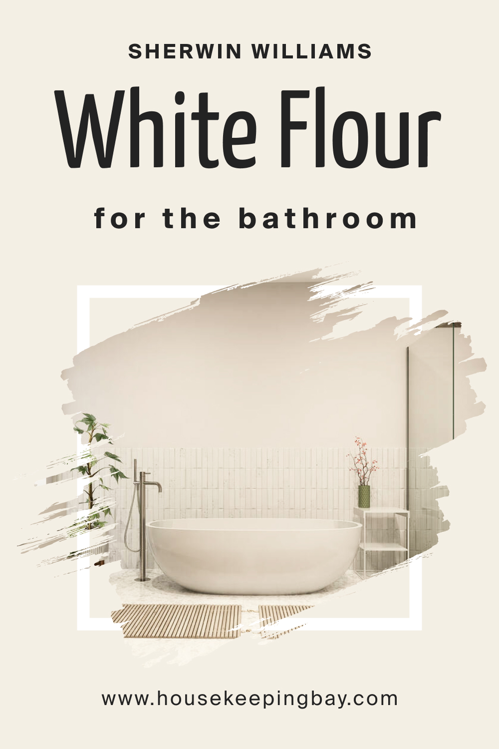 Sherwin Williams. SW White Flour in the Bathroom